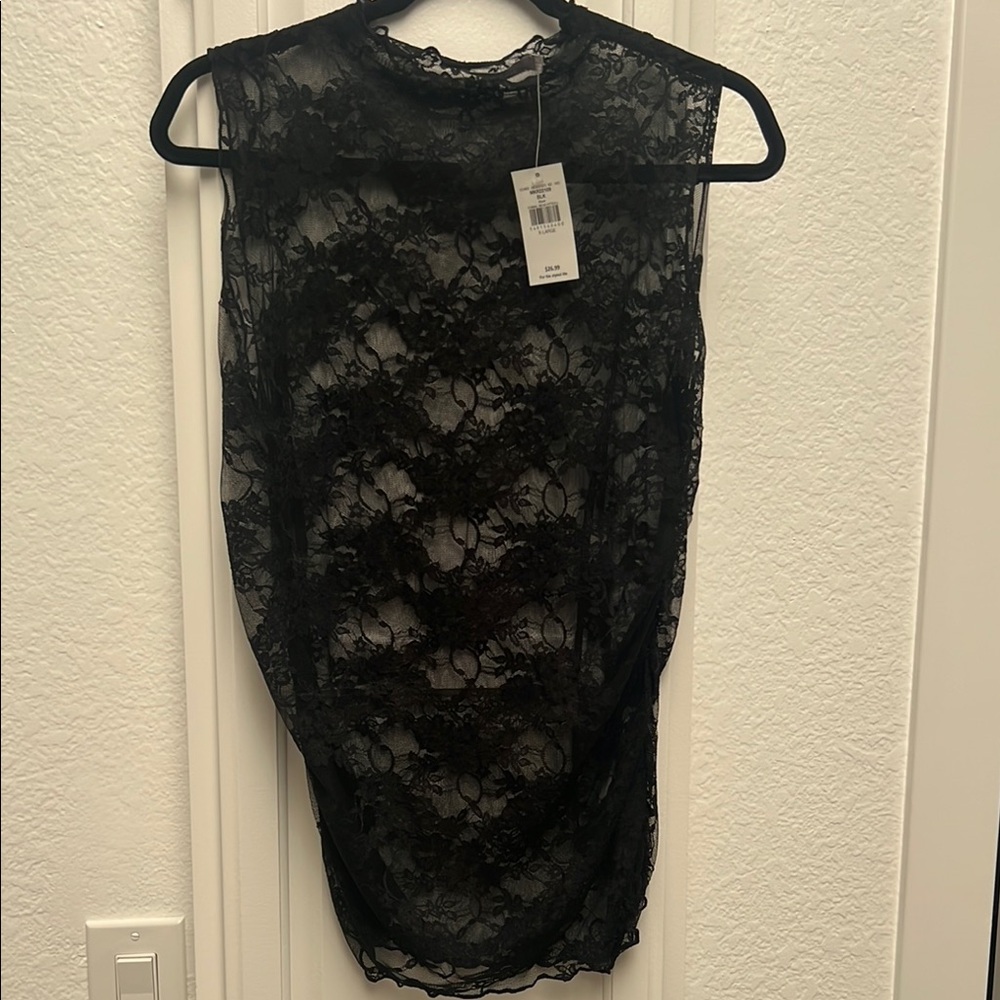 Elegant Black Lace Top